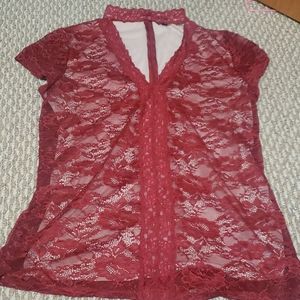 Red Lace Express Shirt